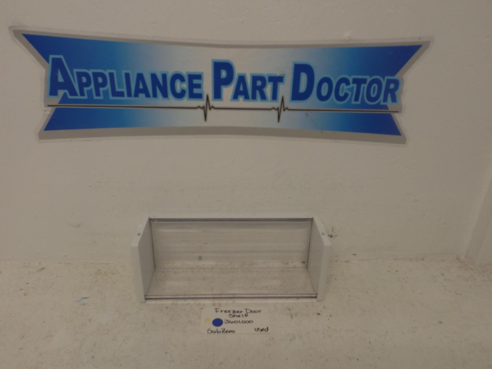 SubZero Refrigerator 3601000 Fits Model #532 Freezer Door Shelf SubZero Refrigerator 3601000 Fits Model #532 Freezer Door Shelf
